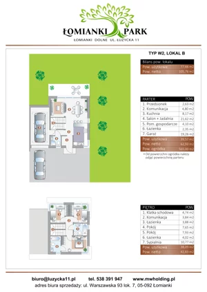 Dom 105,76 m², oferta nr 7B, Łomianki Park, Łomianki Dolne, ul. Łużycka 11