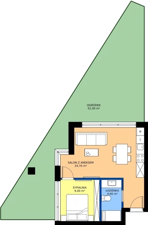 2 pokoje, lokal inwestycyjny 35,15 m², parter, oferta nr A07, Tatrzański Resort, Białka Tatrzańska, ul. Środkowa 75