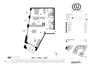 3 pokoje, apartament 77,29 m², piętro 1, oferta nr A.1.M02, Cynamonowa Ursynów, Warszawa, Ursynów, Ursynów Centrum, ul. Cynamonowa 23