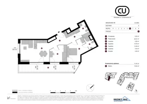 3 pokoje, apartament 71,67 m², piętro 6, oferta nr A.6.M04, Cynamonowa Ursynów, Warszawa, Ursynów, Ursynów Centrum, ul. Cynamonowa 23
