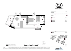 2 pokoje, apartament 48,45 m², piętro 1, oferta nr B.1.M05, Cynamonowa Ursynów, Warszawa, Ursynów, Ursynów Centrum, ul. Cynamonowa 23