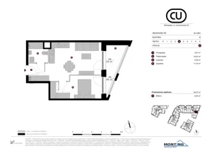 2 pokoje, apartament 39,37 m², piętro 4, oferta nr B.4.M03, Cynamonowa Ursynów, Warszawa, Ursynów, Ursynów Centrum, ul. Cynamonowa 23