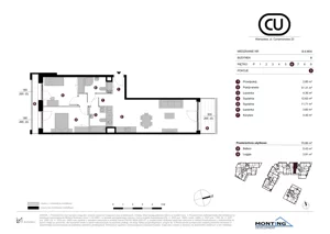 3 pokoje, apartament 70,86 m², piętro 6, oferta nr B.6.M04, Cynamonowa Ursynów, Warszawa, Ursynów, Ursynów Centrum, ul. Cynamonowa 23