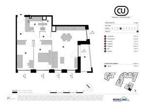 3 pokoje, apartament 67,88 m², piętro 3, oferta nr C.3.M03, Cynamonowa Ursynów, Warszawa, Ursynów, Ursynów Centrum, ul. Cynamonowa 23