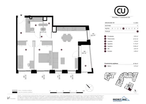 3 pokoje, apartament 67,89 m², piętro 4, oferta nr C.4.M03, Cynamonowa Ursynów, Warszawa, Ursynów, Ursynów Centrum, ul. Cynamonowa 23
