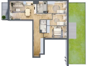 4 pokoje, mieszkanie 75,19 m², parter, oferta nr M2, Aleja Krakowska 201, Warszawa, Włochy, Raków, al. Krakowska 201