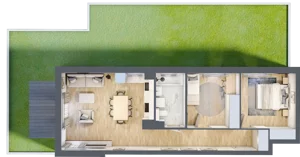 3 pokoje, mieszkanie 59,53 m², parter, oferta nr M36, Aleja Krakowska 201, Warszawa, Włochy, Raków, al. Krakowska 201