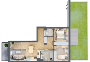 3 pokoje, mieszkanie 59,36 m², parter, oferta nr M37, Aleja Krakowska 201, Warszawa, Włochy, Raków, al. Krakowska 201