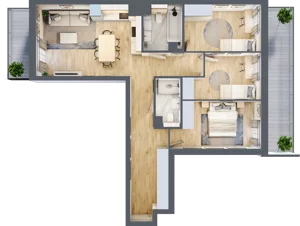 4 pokoje, mieszkanie 75,00 m², piętro 1, oferta nr M13, Aleja Krakowska 201, Warszawa, Włochy, Raków, al. Krakowska 201