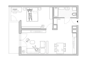 2 pokoje, apartament 56,83 m², piętro 3, oferta nr A/BP-M61, Baja Piaśniki, Świętochłowice, ul. Sudecka 10