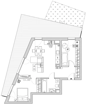 3 pokoje, mieszkanie 58,32 m², piętro 1, oferta nr A/CO-M1, Cosmo, Chorzów, Centrum, Klimzowiec, ul. Astrów 10