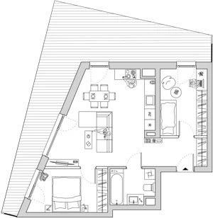3 pokoje, mieszkanie 56,13 m², piętro 2, oferta nr A/CO-M7, Cosmo, Chorzów, Centrum, Klimzowiec, ul. Astrów 10