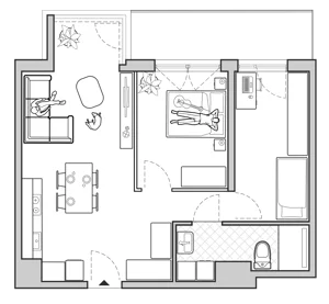 3 pokoje, apartament 55,04 m², piętro 1, oferta nr A/BP-M68, Baja Piaśniki, Świętochłowice, ul. Sudecka 10
