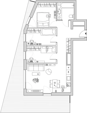 4 pokoje, mieszkanie 66,97 m², piętro 6, oferta nr A/CO-M36, Cosmo, Chorzów, Centrum, Klimzowiec, ul. Astrów 10