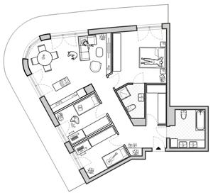 4 pokoje, apartament 95,57 m², parter, oferta nr A/BP-M04, Baja Piaśniki, Świętochłowice, ul. Sudecka 10