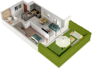 2 pokoje, mieszkanie 51,45 m², parter, oferta nr A31, Witosa Park, Poznań, Winiary, Winiary, ul. Piątkowska 165 A-B