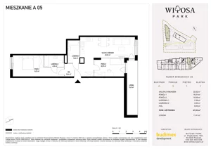 3 pokoje, mieszkanie 67,92 m², piętro 1, oferta nr A5, Witosa Park, Poznań, Winiary, Winiary, ul. Piątkowska 165 A-B