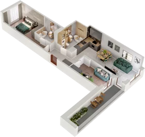 3 pokoje, mieszkanie 67,92 m², piętro 1, oferta nr A5, Witosa Park, Poznań, Winiary, Winiary, ul. Piątkowska 165 A-B