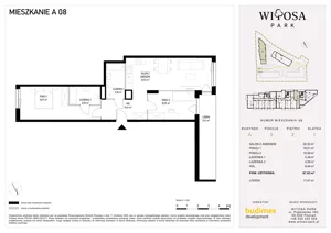 3 pokoje, mieszkanie 67,92 m², piętro 2, oferta nr A8, Witosa Park, Poznań, Winiary, Winiary, ul. Piątkowska 165 A-B