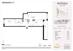 3 pokoje, mieszkanie 67,92 m², piętro 3, oferta nr A11, Witosa Park, Poznań, Winiary, Winiary, ul. Piątkowska 165 A-B