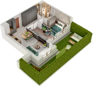 3 pokoje, mieszkanie 54,85 m², piętro 1, oferta nr A36, Witosa Park, Poznań, Winiary, Winiary, ul. Piątkowska 165 A-B