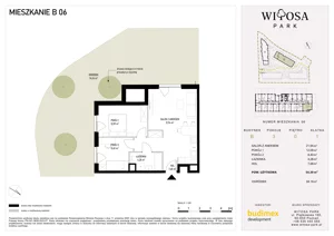 3 pokoje, mieszkanie 54,85 m², piętro 1, oferta nr A36, Witosa Park, Poznań, Winiary, Winiary, ul. Piątkowska 165 A-B