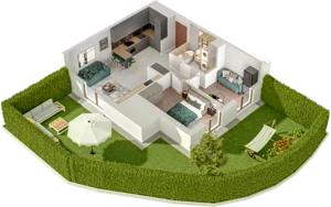 3 pokoje, mieszkanie 54,85 m², piętro 1, oferta nr A36, Witosa Park, Poznań, Winiary, Winiary, ul. Piątkowska 165 A-B