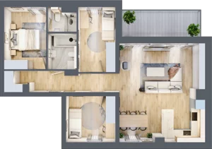 4 pokoje, mieszkanie 79,28 m², piętro 3, oferta nr M24, Villa Terra, Polanica-Zdrój, ul. Mickiewicza 2C