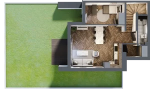 4 pokoje, mieszkanie 69,69 m², parter, oferta nr A2.1, Tarasy Moderno, Kraków, Łagiewniki-Borek Fałęcki, ul. Zbrojarzy