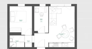 Mieszkanie trzypokojowe 41,50 m², Warszawa, Aleja Władysława Reymonta, Sprzedaż