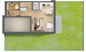4 pokoje, mieszkanie 106,90 m², parter, oferta nr M9, Osiedle Zacisze Nagawczyna, Nagawczyna, Nagawczyna