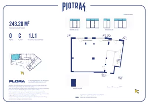 Lokal użytkowy 243,20 m², oferta nr 1.L1, Piotra 4 - lokale użytkowe, Gdynia, Śródmieście, ul. Św. Piotra 4