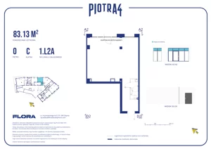 Lokal użytkowy 83,13 m², oferta nr 1.L2a, Piotra 4 - lokale użytkowe, Gdynia, Śródmieście, ul. Św. Piotra 4