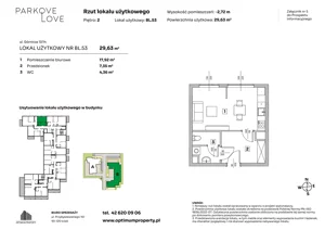 Lokal użytkowy 29,63 m², oferta nr BL.53, Parkove Love - lokale usługowe, Łódź, Bałuty, ul. Górnicza 12/14 
