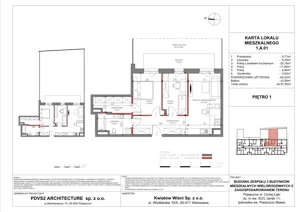 3 pokoje, mieszkanie 62,53 m², piętro 1, oferta nr A.01, Piaseczno Residence, Piaseczno, ul. Wojska Polskiego