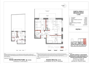 3 pokoje, mieszkanie 59,04 m², piętro 1, oferta nr A.02, Piaseczno Residence, Piaseczno, ul. Wojska Polskiego