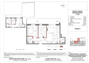 3 pokoje, mieszkanie 62,53 m², piętro 2, oferta nr A.10, Piaseczno Residence, Piaseczno, ul. Wojska Polskiego