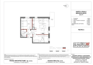 3 pokoje, mieszkanie 59,04 m², piętro 2, oferta nr A.11, Piaseczno Residence, Piaseczno, ul. Wojska Polskiego