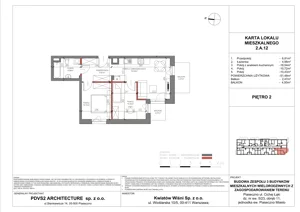 3 pokoje, mieszkanie 51,48 m², piętro 2, oferta nr A.12, Piaseczno Residence, Piaseczno, ul. Wojska Polskiego
