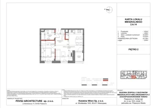 2 pokoje, mieszkanie 43,18 m², piętro 2, oferta nr A.14, Piaseczno Residence, Piaseczno, ul. Wojska Polskiego