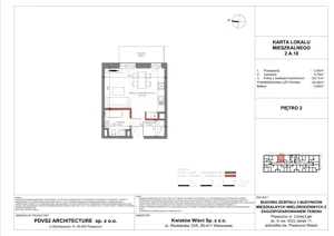 1 pokój, mieszkanie 30,55 m², piętro 2, oferta nr A.18, Piaseczno Residence, Piaseczno, ul. Wojska Polskiego