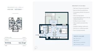 1 pokój, mieszkanie 44,53 m², parter, oferta nr 8801, HEIGHTS by Luštica Bay, Tivat