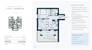 2 pokoje, mieszkanie 64,76 m², parter, oferta nr 8804, HEIGHTS by Luštica Bay, Tivat