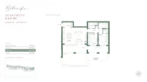 3 pokoje, mieszkanie 118,11 m², parter, oferta nr GA4-01, Botanika - The Peaks by Luštica Bay, Radovici