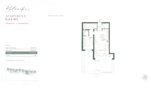 2 pokoje, mieszkanie 105,45 m², parter, oferta nr GA4-03, Botanika - The Peaks by Luštica Bay, Radovici