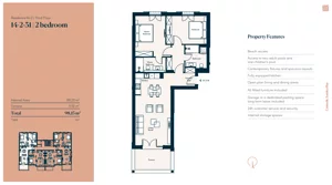3 pokoje, mieszkanie 88,23 m², piętro 3, oferta nr 14|2|31, Centrale - Block 14 by Luštica bay, Radovici