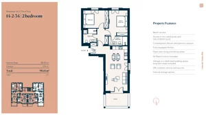 3 pokoje, mieszkanie 88,23 m², piętro 3, oferta nr 14|2|34, Centrale - Block 14 by Luštica bay, Radovici