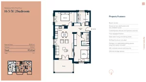 3 pokoje, mieszkanie 85,59 m², piętro 2, oferta nr 14|5|31, Centrale - Block 14 by Luštica bay, Radovici