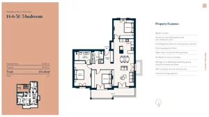 4 pokoje, mieszkanie 116,23 m², piętro 3, oferta nr 14|6|31, Centrale - Block 14 by Luštica bay, Radovici
