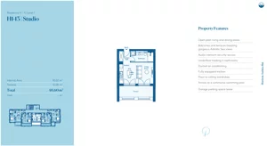 1 pokój, mieszkanie 30,32 m², piętro 1, oferta nr H1-13, Horizon by Luštica Bay, Tivat, Radovici